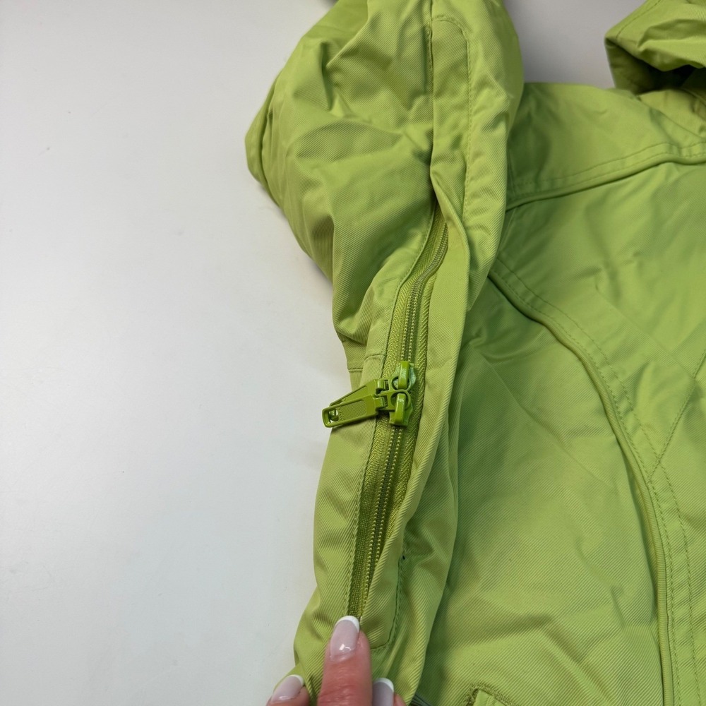 NILS Insulated Ski Jacket Hooded Nylon Snow Coat Womens Size 2 Green - Picture 9 of 10